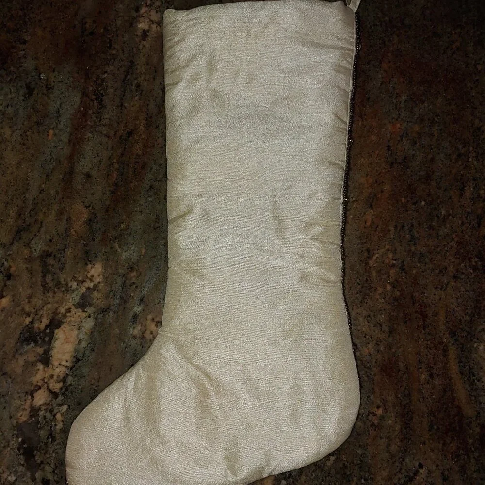 Pier 1 Imports Beaded Christmas Stocking